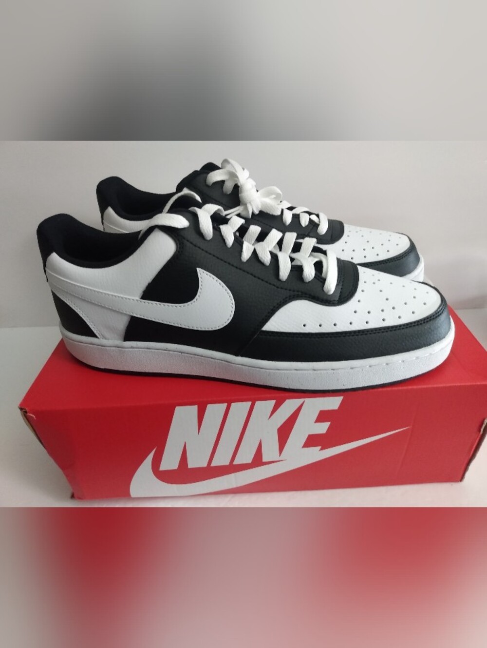 Nike Court Vision Lo Men's 13 Black White Panda HM9862 001 New w/ Box
